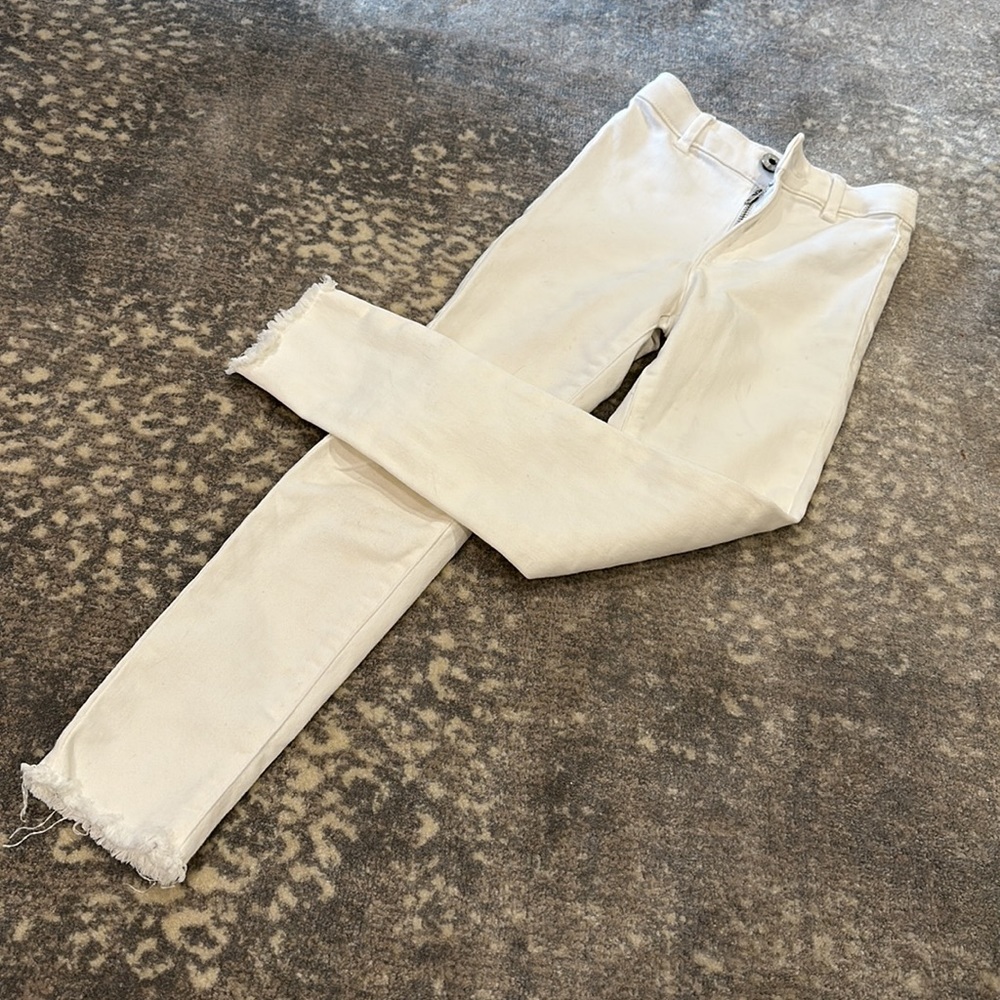 ZARA WHITE SKINNY KIDS JEANS